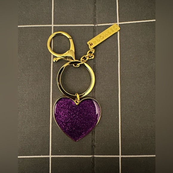 Sephora Gold and Purple Heart Key Holder - Picture 3 of 4